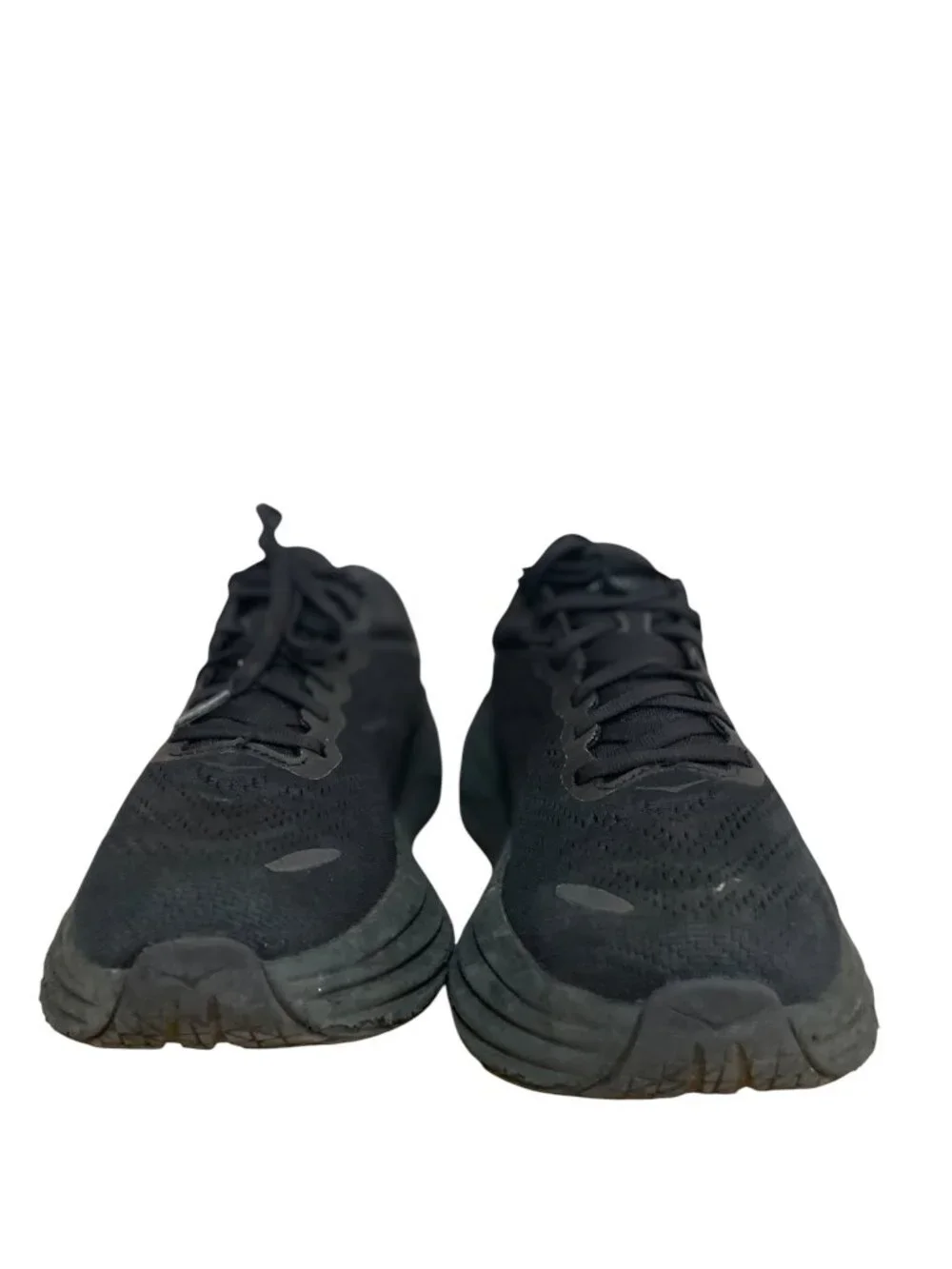 Hoka Bondi 8 Womens Running Shoes Size 9B Black Black 1127952 BBLC